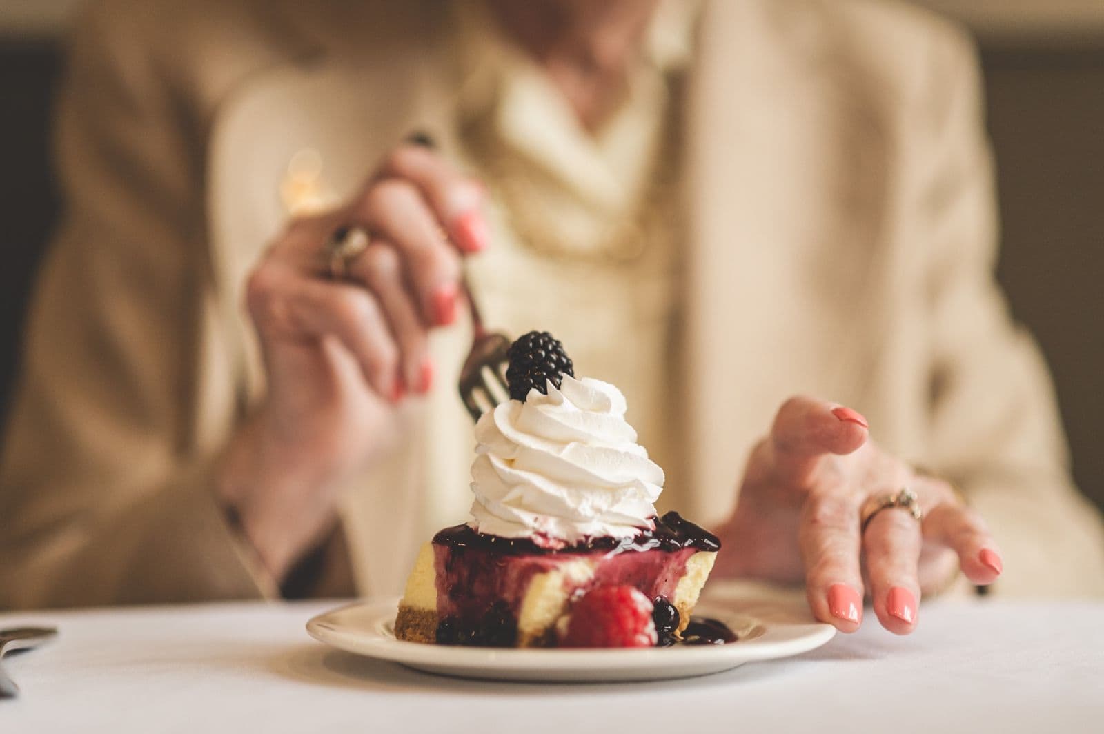 Dessert served at Tiffany Village
