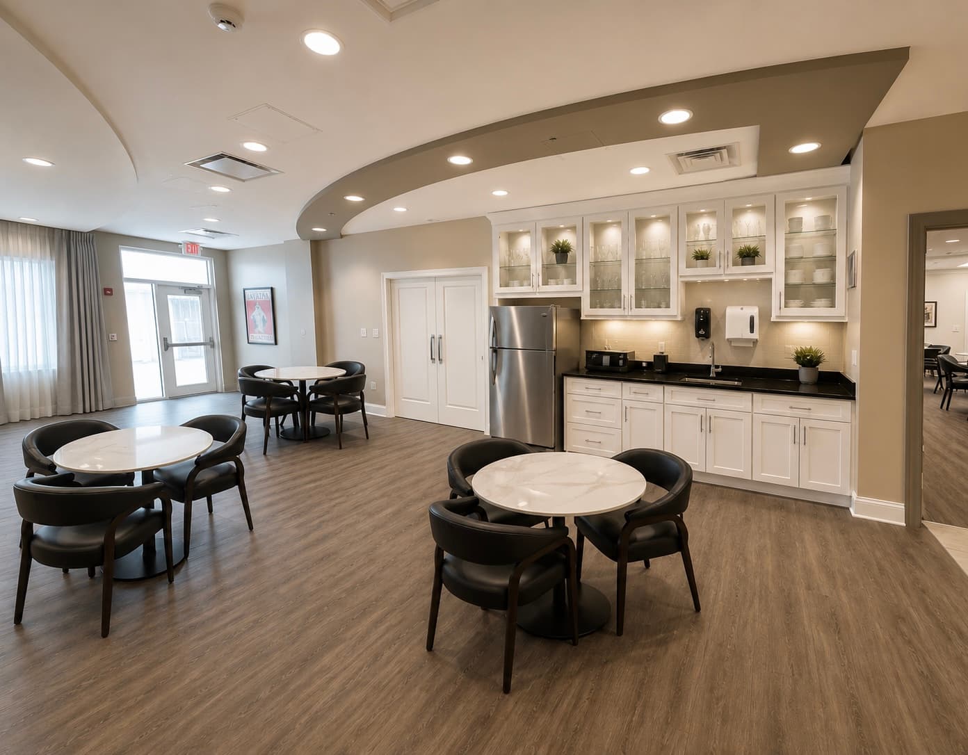 Renovation preview of the cafe lounge